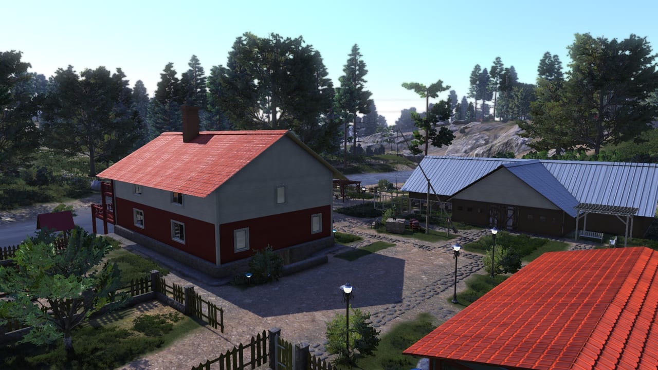 The family farmhouse and workshop in Pinewood Valley
